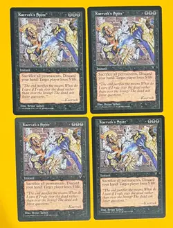 MTG KAERVEK'S SPITE (x 4) Visions (OldManMTG 005-649) - Image 1