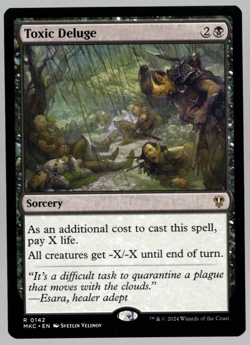 Toxic Deluge 0142 Non Foil Rare Murders at Karlov Manor MTG NM - Image 1