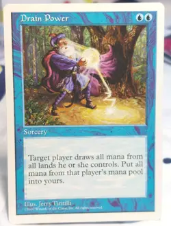 Magic The Gathering Drain Power 5th Edition Sorcery TCG Mtg - Image 1