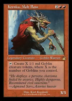 MTG - Krenko, Mob Boss (Retro) - Ravnica Remastered - X1 - (NM) - - Image 1