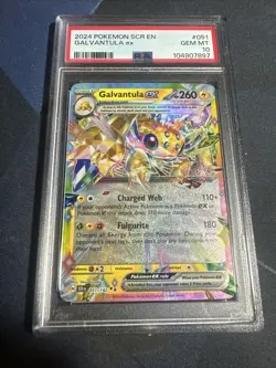 Pokemon Galvantula ex - Stellar Crown SCR EN #51 - PSA 10 GEM MiNT - Image 1