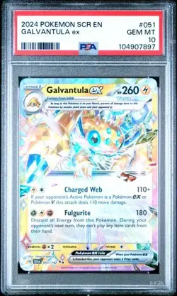Pokemon Galvantula ex - Stellar Crown SCR EN #51 - PSA 10 GEM MiNT - Image 3