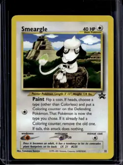 1999 Pokemon Wizards Black Star Promos Smeargle #32 - Image 1
