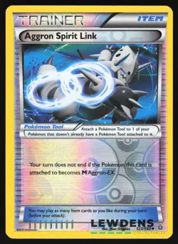 Aggron Spirit Link - 123/160 - Uncommon Reverse Holo - Primal Clash Pokemon Card - Image 1