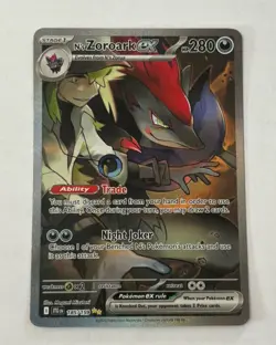 Pokemon TCG N's Zoroark ex 185/159 Journey Together Illustration Rare - Image 1