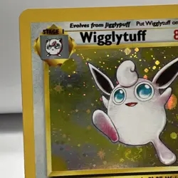 2000 Pokemon TCG Base Set 2 Wigglytuff Rare Holo 019/130 Swirl MP/HP Intact - Image 3