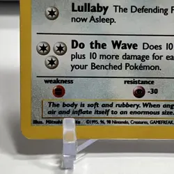 2000 Pokemon TCG Base Set 2 Wigglytuff Rare Holo 019/130 Swirl MP/HP Intact - Image 5