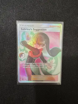 Pokemon Sabrina's Suggestion (NM/MINT) Full Art 181/181 Sm-Team Up Holo - Image 1