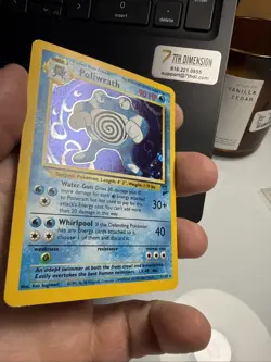 Pokemon Poliwrath 15/130 Base Set 2 Holo Rare Card TCG English - Image 3
