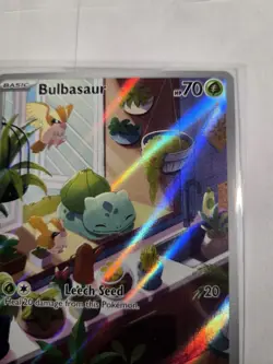 Pokemon TCG Bulbasaur Stellar Crown Illustration Holo Card 143/142 - Image 5