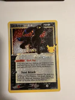Pokemon TCG Celebrations Umbreon Gold Star Card 17/17 Near Mint Condition - Image 3