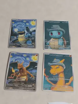 6 Pokemon x Van Gogh Black Star Promo ACG Art Card - read description - Image 2