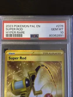 PSA 10 2023 Pokemon Scarlet & Violet Paldea Evolved Super Rod Hyper Gold 276/193 - Image 3