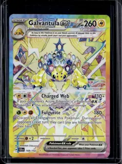 2024 Pokemon Stellar Crown Galvantula ex #168/142 - Image 1