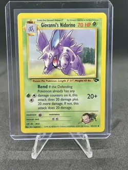 Pokemon TCG - Giovanni's Nidorino - 45/132 - WOTC - Gym Challenge (2000) - LP - Image 1