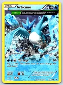 Articuno (17 Delta) - XY - Roaring Skies 17/108 Pokemon Card MP - Image 1