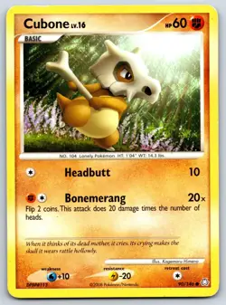 Cubone - Legends Awakened 90/146 Pokemon Card MP - Image 1