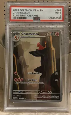 Charmeleon 169/165 Scarlet & Violet 151 Pokemon TCG Illustration PSA 9 Mint - Image 1