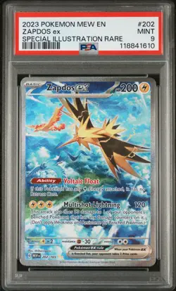 Zapdos ex PSA 9 2023 Pokemon Mew En 151 #202 - Image 1