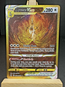 MINT Pokemon Arceus VSTAR GG70/GG70 SIR Crown Zenith Galarian Gallery Gold - Image 1