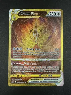 MINT Pokemon Arceus VSTAR GG70/GG70 SIR Crown Zenith Galarian Gallery Gold - Image 2