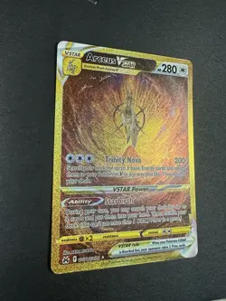 MINT Pokemon Arceus VSTAR GG70/GG70 SIR Crown Zenith Galarian Gallery Gold - Image 4