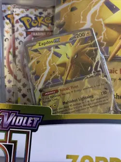Pokemon TCG: Zapdos EX Collection Box 151 Zapdos Promo Scarlet & Violet SEALED - Image 4