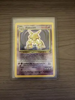 1995 Pokemon Alakazam Base Set 2 Holo Rare 1/130 - Image 1