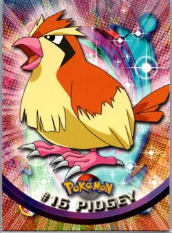 PIDGEY #16 - BLUE LOGO - NON-HOLO - SERIES 1 - TOPPS Pokemon Card - NM/LP - Image 1