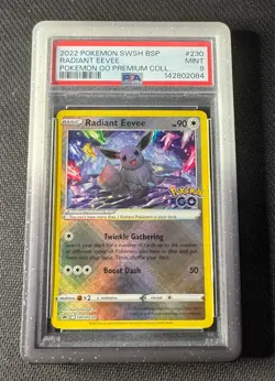 Pokemon Radiant Eevee SWSH230 Black Star Promo PSA 9 MINT - Image 1