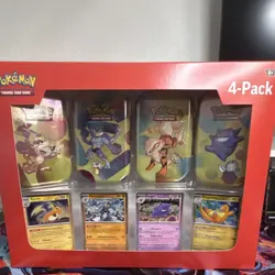 Pokemon TCG Scarlet & Violet–151 Mini Tin Booster Promo 4-Pack Box Raichu Gengar - Image 1