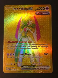 Iron Valiant ex 261/182 Hyper Rare Pokemon TCG SV04: Paradox Rift NM - Image 1