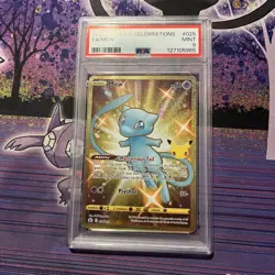 2021 POKEMON CELEBRATIONS #025 FULL ART/MEW PSA 9 - Image 1