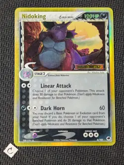 Nidoking 6/101 - ex Dragon Frontiers Stamped Reverse Holo Pokemon TCG LP - Image 1