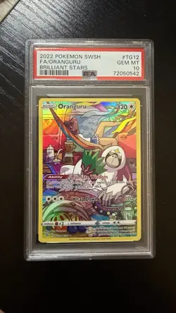 PSA 10 Oranguru TG12/TG30 Pokemon Brilliant Stars Trainer Gallery Holo - Image 1