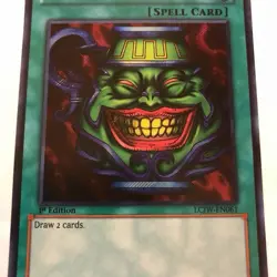 Konami Pot of Greed Spell Card 1st Edition LCJW-EN061 Legendary Collection 4 - Image 1