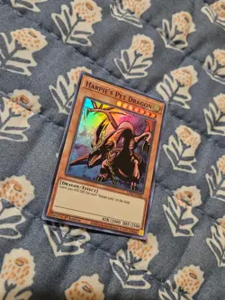 Harpie's Pet Dragon (Purple) Text Ultra Rare LDS2-EN066 Yugioh LP - Image 5