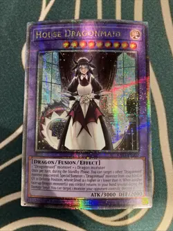 Yugioh House Dragonmaid RA03-EN037 Quarter Century Secret Rare 1st Ed NM - Image 1