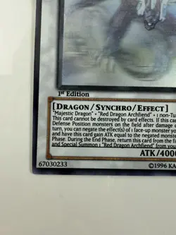 Yu-Gi-Oh! Absolute Powerforce Majestic Red Dragon ABPF-EN040 Ghost 1st Ed - Image 3