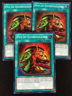 Yugioh Pot of Extravagance RA01-EN059 1st Super x3 (NM) - Image 1