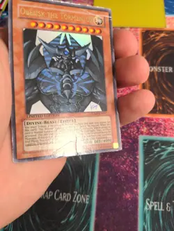 Yu-Gi-Oh! Obelisk the Tormentor JUMP-EN037 Limited Ultra Rare MP/HP - Image 3