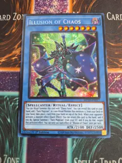 Yu-Gi-Oh! Illusion of Chaos MP23-EN017 Prismatic Secret Rare 1st Ed Near Mint - Image 1