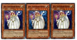 Yugioh- 3X Jenis, Lightsworn Mender - Common - Unlimited - TDGS-EN025 - NM - Image 1