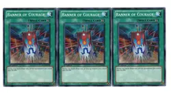 Yugioh- 3X Banner of Courage - Common - 1st Edition - YS11-EN028 - Near Mint - Image 1