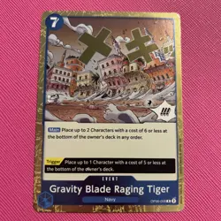 Gravity Blade Raging Tiger - One Piece TCG: PRB-02 THE BEST Vol. 2 - OP06-056 NM - Image 1