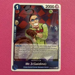 Mr.3 (Galdino) PRB02 - The Vol. 2 OP09-056 Rare Foil One Piece Card Game TCG NM - Image 1