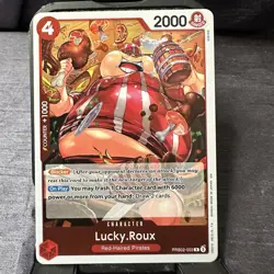 Lucky.Roux PRB02-003 R foil, One Piece card, english, Shanks crew - Image 1