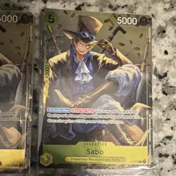 Bandai One Piece Card Game OP12 Promo Foil Sabo Rosinante Law 12 Cards Lot - Image 4