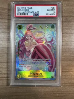 Shirahoshi 2024 One Piece EB01 Alternate Art #057 PSA 10 - Image 1