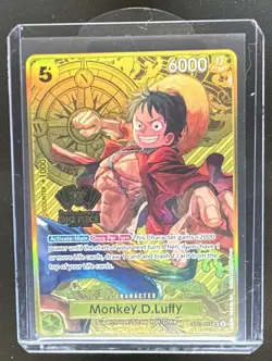 One Piece 2nd Anniversary Set Monkey D Luffy Super Rare Alt Art #ST13-015 - Image 1